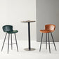Modern Style Bar Stool Metal Base Barstools with Faux Leather Seat for Kitchen Clearhalo 'Bar Furniture' 'Bar Stools' 'bar_stools' 'furn' 'furn_bar_stools' 'furniture_bar_stools' 'Kitchen & Dining Furniture' 'kitchen&dining_furn' 'kitchen' 'kitchen_furn' Furniture' 4371634