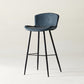 Modern Style Bar Stool Metal Base Barstools with Faux Leather Seat for Kitchen Blue 1 Piece Clearhalo 'Bar Furniture' 'Bar Stools' 'bar_stools' 'furn' 'furn_bar_stools' 'furniture_bar_stools' 'Kitchen & Dining Furniture' 'kitchen&dining_furn' 'kitchen' 'kitchen_furn' Furniture' 4371648