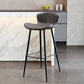 Modern Style Bar Stool Metal Base Barstools with Faux Leather Seat for Kitchen White 1 Piece Clearhalo 'Bar Furniture' 'Bar Stools' 'bar_stools' 'furn' 'furn_bar_stools' 'furniture_bar_stools' 'Kitchen & Dining Furniture' 'kitchen&dining_furn' 'kitchen' 'kitchen_furn' Furniture' 4371658