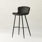 Modern Style Bar Stool Metal Base Barstools with Faux Leather Seat for Kitchen Dark Gray 1 Piece Clearhalo 'Bar Furniture' 'Bar Stools' 'bar_stools' 'furn' 'furn_bar_stools' 'furniture_bar_stools' 'Kitchen & Dining Furniture' 'kitchen&dining_furn' 'kitchen' 'kitchen_furn' Furniture' 4371661