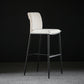 Upholstered Modern Counter Bar Stool Armless Backrest Bar Stool with Metal Base Beige Clearhalo 'Bar Furniture' 'Bar Stools' 'bar_stools' 'furn' 'furn_bar_stools' 'furniture_bar_stools' 'Kitchen & Dining Furniture' 'kitchen&dining_furn' 'kitchen' 'kitchen_furn' Furniture' 4371679