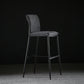 Upholstered Modern Counter Bar Stool Armless Backrest Bar Stool with Metal Base Dark Gray Clearhalo 'Bar Furniture' 'Bar Stools' 'bar_stools' 'furn' 'furn_bar_stools' 'furniture_bar_stools' 'Kitchen & Dining Furniture' 'kitchen&dining_furn' 'kitchen' 'kitchen_furn' Furniture' 4371680