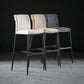Upholstered Modern Counter Bar Stool Armless Backrest Bar Stool with Metal Base Clearhalo 'Bar Furniture' 'Bar Stools' 'bar_stools' 'furn' 'furn_bar_stools' 'furniture_bar_stools' 'Kitchen & Dining Furniture' 'kitchen&dining_furn' 'kitchen' 'kitchen_furn' Furniture' 4371683