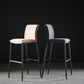 Upholstered Modern Counter Bar Stool Armless Backrest Bar Stool with Metal Base Clearhalo 'Bar Furniture' 'Bar Stools' 'bar_stools' 'furn' 'furn_bar_stools' 'furniture_bar_stools' 'Kitchen & Dining Furniture' 'kitchen&dining_furn' 'kitchen' 'kitchen_furn' Furniture' 4371692