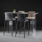 Upholstered Modern Counter Bar Stool Armless Backrest Bar Stool with Metal Base Clearhalo 'Bar Furniture' 'Bar Stools' 'bar_stools' 'furn' 'furn_bar_stools' 'furniture_bar_stools' 'Kitchen & Dining Furniture' 'kitchen&dining_furn' 'kitchen' 'kitchen_furn' Furniture' 4371696