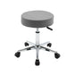 Adjustable Modern Counter Bar Stool Armless Leather Backless Bar Stool with Metal Base Gray Counter Stool (24"H) Clearhalo 'Bar Furniture' 'Bar Stools' 'bar_stools' 'furn' 'furn_bar_stools' 'furniture_bar_stools' 'Kitchen & Dining Furniture' 'kitchen&dining_furn' 'kitchen' 'kitchen_furn' Furniture' 4371707