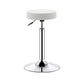 Adjustable Modern Counter Bar Stool Armless Leather Backless Bar Stool with Metal Base White Bar Stool(33"H) Clearhalo 'Bar Furniture' 'Bar Stools' 'bar_stools' 'furn' 'furn_bar_stools' 'furniture_bar_stools' 'Kitchen & Dining Furniture' 'kitchen&dining_furn' 'kitchen' 'kitchen_furn' Furniture' 4371718