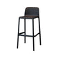 Modern Armless Backrest Counter Stool Plastic Cafe Bar Stool with Plastic Seat Black 1 Piece Bar Stool(30"H) Clearhalo 'Bar Furniture' 'Bar Stools' 'bar_stools' 'furn' 'furn_bar_stools' 'furniture_bar_stools' 'Kitchen & Dining Furniture' 'kitchen&dining_furn' 'kitchen' 'kitchen_furn' Furniture' 4371757