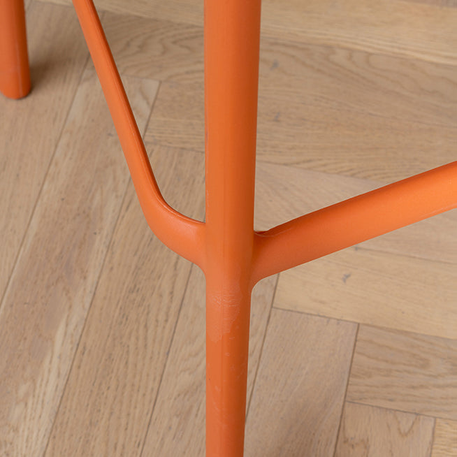 Modern Armless Backrest Counter Stool Plastic Cafe Bar Stool with Plastic Seat Clearhalo 'Bar Furniture' 'Bar Stools' 'bar_stools' 'furn' 'furn_bar_stools' 'furniture_bar_stools' 'Kitchen & Dining Furniture' 'kitchen&dining_furn' 'kitchen' 'kitchen_furn' Furniture' 4371763
