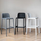 Modern Armless Backrest Counter Stool Plastic Cafe Bar Stool with Plastic Seat Clearhalo 'Bar Furniture' 'Bar Stools' 'bar_stools' 'furn' 'furn_bar_stools' 'furniture_bar_stools' 'Kitchen & Dining Furniture' 'kitchen&dining_furn' 'kitchen' 'kitchen_furn' Furniture' 4371765