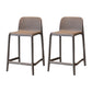 Modern Armless Backrest Counter Stool Plastic Cafe Bar Stool with Plastic Seat Camel 2 Piece Set Short Stool(20"H) Clearhalo 'Bar Furniture' 'Bar Stools' 'bar_stools' 'furn' 'furn_bar_stools' 'furniture_bar_stools' 'Kitchen & Dining Furniture' 'kitchen&dining_furn' 'kitchen' 'kitchen_furn' Furniture' 4371766