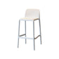 Modern Armless Backrest Counter Stool Plastic Cafe Bar Stool with Plastic Seat White 1 Piece Short Stool(22"H) Clearhalo 'Bar Furniture' 'Bar Stools' 'bar_stools' 'furn' 'furn_bar_stools' 'furniture_bar_stools' 'Kitchen & Dining Furniture' 'kitchen&dining_furn' 'kitchen' 'kitchen_furn' Furniture' 4371809