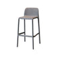 Modern Armless Backrest Counter Stool Plastic Cafe Bar Stool with Plastic Seat Dark Gray 1 Piece Counter Stool(26"H) Clearhalo 'Bar Furniture' 'Bar Stools' 'bar_stools' 'furn' 'furn_bar_stools' 'furniture_bar_stools' 'Kitchen & Dining Furniture' 'kitchen&dining_furn' 'kitchen' 'kitchen_furn' Furniture' 4371821