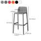Modern Armless Backrest Counter Stool Plastic Cafe Bar Stool with Plastic Seat Clearhalo 'Bar Furniture' 'Bar Stools' 'bar_stools' 'furn' 'furn_bar_stools' 'furniture_bar_stools' 'Kitchen & Dining Furniture' 'kitchen&dining_furn' 'kitchen' 'kitchen_furn' Furniture' 4371835