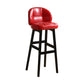 Modern Armless Backrest Counter Stool Wood Cashier Bar Stool with Cushion and Pedal Clearhalo 'Bar Furniture' 'Bar Stools' 'bar_stools' 'furn' 'furn_bar_stools' 'furniture_bar_stools' 'Kitchen & Dining Furniture' 'kitchen&dining_furn' 'kitchen' 'kitchen_furn' Furniture' 4371845