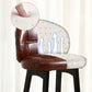 Modern Armless Backrest Counter Stool Wood Cashier Bar Stool with Cushion and Pedal Clearhalo 'Bar Furniture' 'Bar Stools' 'bar_stools' 'furn' 'furn_bar_stools' 'furniture_bar_stools' 'Kitchen & Dining Furniture' 'kitchen&dining_furn' 'kitchen' 'kitchen_furn' Furniture' 4371846