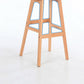 Modern Armless Backrest Counter Stool Wood Cashier Bar Stool with Cushion and Pedal Clearhalo 'Bar Furniture' 'Bar Stools' 'bar_stools' 'furn' 'furn_bar_stools' 'furniture_bar_stools' 'Kitchen & Dining Furniture' 'kitchen&dining_furn' 'kitchen' 'kitchen_furn' Furniture' 4371852