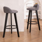 Modern Armless Backrest Counter Stool Wood Milk Tea Shop Bar Stool with Cushion and Pedal Clearhalo 'Bar Furniture' 'Bar Stools' 'bar_stools' 'furn' 'furn_bar_stools' 'furniture_bar_stools' 'Kitchen & Dining Furniture' 'kitchen&dining_furn' 'kitchen' 'kitchen_furn' Furniture' 4372012