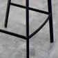 Contemporary Mental Leather Bar Stools Indoor Barstool with Iron Legs and Low Back Clearhalo 'Bar Furniture' 'Bar Stools' 'bar_stools' 'furn' 'furn_bar_stools' 'furniture_bar_stools' 'Kitchen & Dining Furniture' 'kitchen&dining_furn' 'kitchen' 'kitchen_furn' Furniture' 4372240