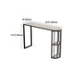 Industrial Style Bar Table Artificial Stone Top 42-inch Height Pub Table for Living Room Clearhalo 'Bar Furniture' 'Bar Tables' 'bar_tables' 'furn' 'furn_bar_tables' 'Furniture' 'furniture_bar_tables' 'Kitchen & Dining Furniture' 'kitchen&dining_furn' 'kitchen' 4372382