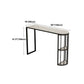 Industrial Style Bar Table Artificial Stone Top 42-inch Height Pub Table for Living Room Clearhalo 'Bar Furniture' 'Bar Tables' 'bar_tables' 'furn' 'furn_bar_tables' 'Furniture' 'furniture_bar_tables' 'Kitchen & Dining Furniture' 'kitchen&dining_furn' 'kitchen' 4372385