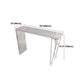 Industrial Style Bar Table 42-inch Height White Wood Top Metal Base Bistro Table Clearhalo 'Bar Furniture' 'Bar Tables' 'bar_tables' 'furn' 'furn_bar_tables' 'Furniture' 'furniture_bar_tables' 'Kitchen & Dining Furniture' 'kitchen&dining_furn' 'kitchen' 4372437