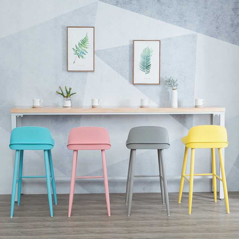 Industrial Bar Table 42-inch Height Original Wood Top Metal Base Bistro Table, Only Table Clearhalo 'Bar Furniture' 'Bar Tables' 'bar_tables' 'furn' 'furn_bar_tables' 'Furniture' 'furniture_bar_tables' 'Kitchen & Dining Furniture' 'kitchen&dining_furn' 'kitchen' 4372443