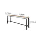 Rectangle Colorful Top Counter Table Metal Black Legs 42-inch Height Industrial Bar Table Clearhalo 'Bar Furniture' 'Bar Tables' 'bar_tables' 'furn' 'furn_bar_tables' 'Furniture' 'furniture_bar_tables' 'Kitchen & Dining Furniture' 4372494