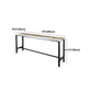 Rectangle Colorful Top Counter Table Metal Black Legs 42-inch Height Industrial Bar Table Clearhalo 'Bar Furniture' 'Bar Tables' 'bar_tables' 'furn' 'furn_bar_tables' 'Furniture' 'furniture_bar_tables' 'Kitchen & Dining Furniture' 4372495