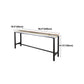 Rectangle Colorful Top Counter Table Metal Black Legs 42-inch Height Industrial Bar Table Clearhalo 'Bar Furniture' 'Bar Tables' 'bar_tables' 'furn' 'furn_bar_tables' 'Furniture' 'furniture_bar_tables' 'Kitchen & Dining Furniture' 4372497