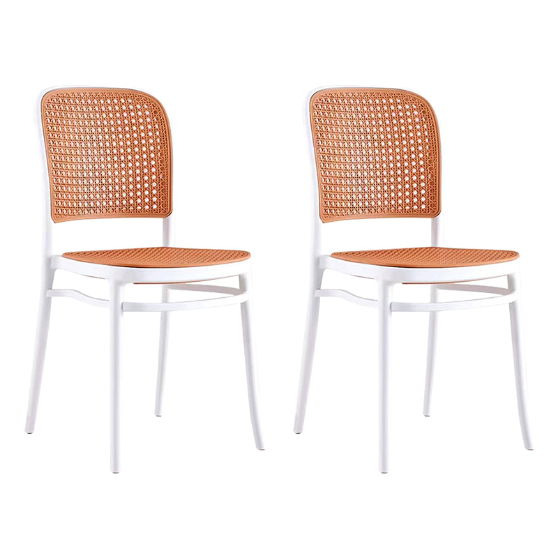 Backrest Bar And Counter Stool Antique Rattan Home Modern Minimalist Leisure High Chair White 2 Piece Set Short Stool(18"H) Clearhalo 'Bar Furniture' 'Bar Stools' 'bar_stools' 'furn' 'furn_bar_stools' 'furniture_bar_stools' 'Kitchen & Dining Furniture' 'kitchen&dining_furn' 'kitchen' 'kitchen_furn' Furniture' 4374383