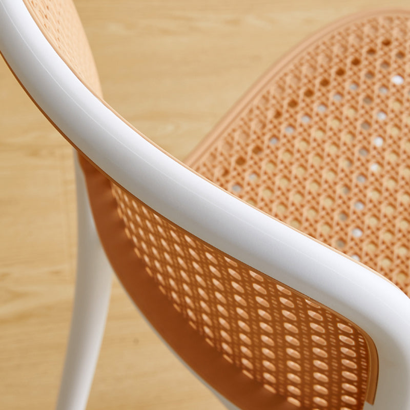 Backrest Bar And Counter Stool Antique Rattan Home Modern Minimalist Leisure High Chair Clearhalo 'Bar Furniture' 'Bar Stools' 'bar_stools' 'furn' 'furn_bar_stools' 'furniture_bar_stools' 'Kitchen & Dining Furniture' 'kitchen&dining_furn' 'kitchen' 'kitchen_furn' Furniture' 4374385