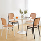 Backrest Bar And Counter Stool Antique Rattan Home Modern Minimalist Leisure High Chair Clearhalo 'Bar Furniture' 'Bar Stools' 'bar_stools' 'furn' 'furn_bar_stools' 'furniture_bar_stools' 'Kitchen & Dining Furniture' 'kitchen&dining_furn' 'kitchen' 'kitchen_furn' Furniture' 4374389
