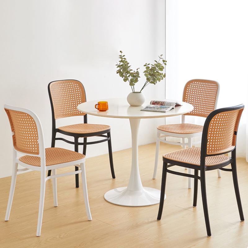 Backrest Bar And Counter Stool Antique Rattan Home Modern Minimalist Leisure High Chair Clearhalo 'Bar Furniture' 'Bar Stools' 'bar_stools' 'furn' 'furn_bar_stools' 'furniture_bar_stools' 'Kitchen & Dining Furniture' 'kitchen&dining_furn' 'kitchen' 'kitchen_furn' Furniture' 4374389
