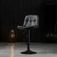 Indoor Adjustable Swivel Bar Stool Bucket Footrest Backrest Counter Stool Black Black 1 Piece Clearhalo 'Bar Furniture' 'Bar Stools' 'bar_stools' 'furn' 'furn_bar_stools' 'furniture_bar_stools' 'Kitchen & Dining Furniture' 'kitchen&dining_furn' 'kitchen' 'kitchen_furn' Furniture' 4374456