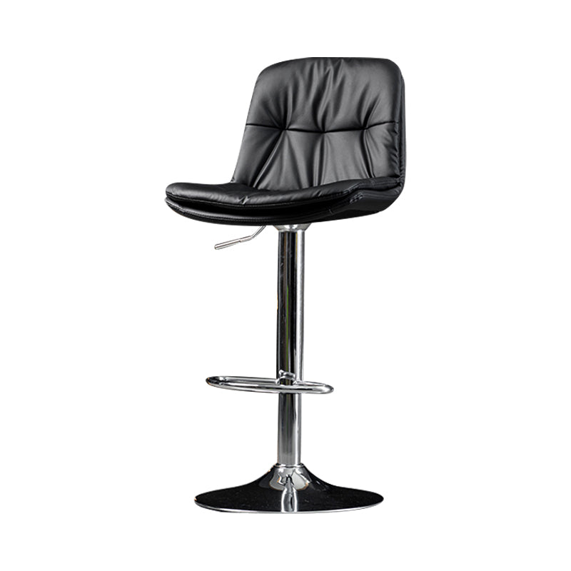Indoor Adjustable Swivel Bar Stool Bucket Footrest Backrest Counter Stool Clearhalo 'Bar Furniture' 'Bar Stools' 'bar_stools' 'furn' 'furn_bar_stools' 'furniture_bar_stools' 'Kitchen & Dining Furniture' 'kitchen&dining_furn' 'kitchen' 'kitchen_furn' Furniture' 4374463