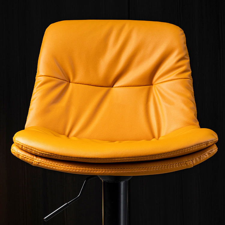 Indoor Adjustable Swivel Bar Stool Bucket Footrest Backrest Counter Stool Clearhalo 'Bar Furniture' 'Bar Stools' 'bar_stools' 'furn' 'furn_bar_stools' 'furniture_bar_stools' 'Kitchen & Dining Furniture' 'kitchen&dining_furn' 'kitchen' 'kitchen_furn' Furniture' 4374466