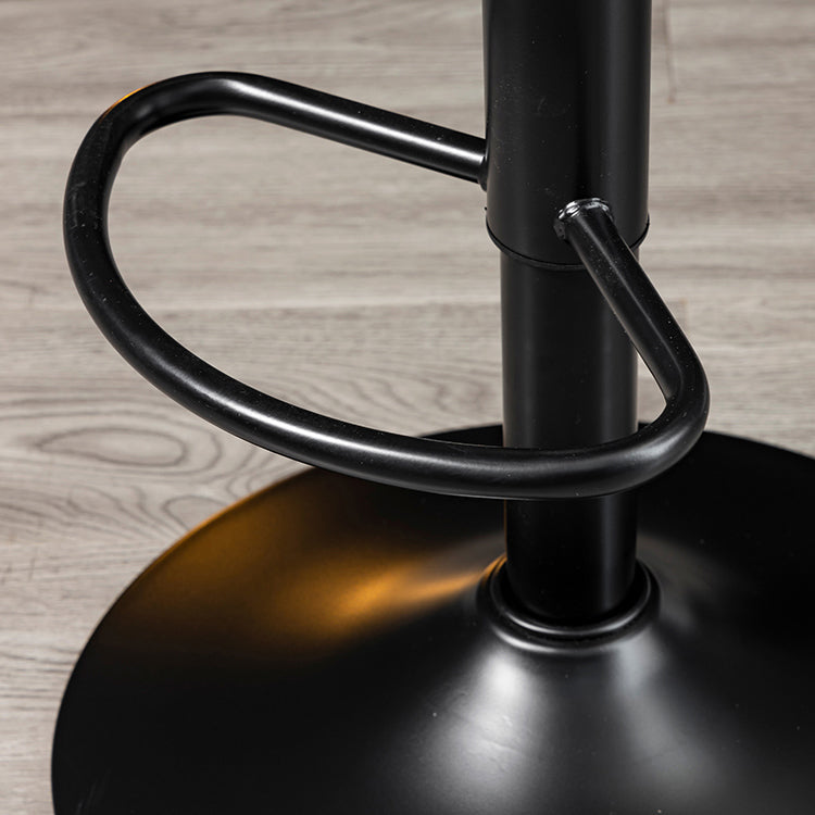 Indoor Adjustable Swivel Bar Stool Bucket Footrest Backrest Counter Stool Clearhalo 'Bar Furniture' 'Bar Stools' 'bar_stools' 'furn' 'furn_bar_stools' 'furniture_bar_stools' 'Kitchen & Dining Furniture' 'kitchen&dining_furn' 'kitchen' 'kitchen_furn' Furniture' 4374472
