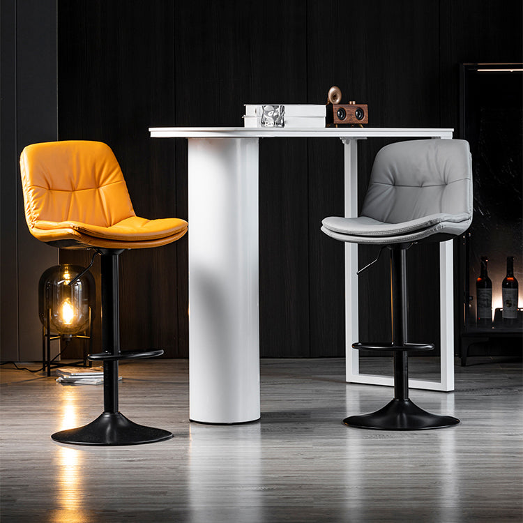 Indoor Adjustable Swivel Bar Stool Bucket Footrest Backrest Counter Stool Clearhalo 'Bar Furniture' 'Bar Stools' 'bar_stools' 'furn' 'furn_bar_stools' 'furniture_bar_stools' 'Kitchen & Dining Furniture' 'kitchen&dining_furn' 'kitchen' 'kitchen_furn' Furniture' 4374473