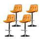 Indoor Adjustable Swivel Bar Stool Bucket Footrest Backrest Counter Stool Yellow Silver 4 Piece Set Clearhalo 'Bar Furniture' 'Bar Stools' 'bar_stools' 'furn' 'furn_bar_stools' 'furniture_bar_stools' 'Kitchen & Dining Furniture' 'kitchen&dining_furn' 'kitchen' 'kitchen_furn' Furniture' 4374487