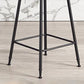 Contemporary Counter Bar Stool Backrest Velvet Bar Stool with Footrest, Iron Base Clearhalo 'Bar Furniture' 'Bar Stools' 'bar_stools' 'furn' 'furn_bar_stools' 'furniture_bar_stools' 'Kitchen & Dining Furniture' 'kitchen&dining_furn' 'kitchen' 'kitchen_furn' Furniture' 4374534