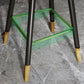 Modern Armless Backrest Counter Stool Steel Cashier Bar Stool with Leather Cushion Clearhalo 'Bar Furniture' 'Bar Stools' 'bar_stools' 'furn' 'furn_bar_stools' 'furniture_bar_stools' 'Kitchen & Dining Furniture' 'kitchen&dining_furn' 'kitchen' 'kitchen_furn' Furniture' 4374598