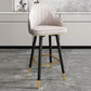 Modern Armless Backrest Counter Stool Steel Cashier Bar Stool with Leather Cushion Clearhalo 'Bar Furniture' 'Bar Stools' 'bar_stools' 'furn' 'furn_bar_stools' 'furniture_bar_stools' 'Kitchen & Dining Furniture' 'kitchen&dining_furn' 'kitchen' 'kitchen_furn' Furniture' 4374602