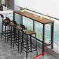 Metal Rectangle Fixed Table Bistro Bar Desk Outdoor Modern Bar Height Cocktail Table Clearhalo 'Bar Furniture' 'Bar Tables' 'bar_tables' 'furn' 'furn_bar_tables' 'Furniture' 'furniture_bar_tables' 'Kitchen & Dining Furniture' 4374609