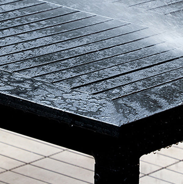 Metal Rectangle Fixed Table Bistro Bar Desk Outdoor Modern Bar Height Cocktail Table Clearhalo 'Bar Furniture' 'Bar Tables' 'bar_tables' 'furn' 'furn_bar_tables' 'Furniture' 'furniture_bar_tables' 'Kitchen & Dining Furniture' 4374612
