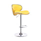 Swivel Modern PU Leather Bar Stools Adjustable Height Backrest Counter Chair Yellow 1 Piece Clearhalo 'Bar Furniture' 'Bar Stools' 'bar_stools' 'furn' 'furn_bar_stools' 'furniture_bar_stools' 'Kitchen & Dining Furniture' 'kitchen&dining_furn' 'kitchen' 'kitchen_furn' Furniture' 4374708
