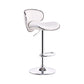 Swivel Modern PU Leather Bar Stools Adjustable Height Backrest Counter Chair White 1 Piece Clearhalo 'Bar Furniture' 'Bar Stools' 'bar_stools' 'furn' 'furn_bar_stools' 'furniture_bar_stools' 'Kitchen & Dining Furniture' 'kitchen&dining_furn' 'kitchen' 'kitchen_furn' Furniture' 4374719