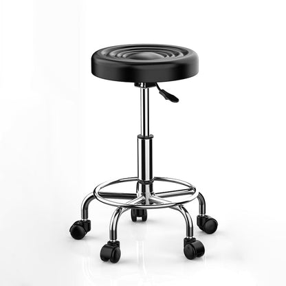 Modern Armless Liftable Counter Stool Iron Bedroom Bar Stool with Cushion and Pedal Black Clearhalo 'Bar Furniture' 'Bar Stools' 'bar_stools' 'furn' 'furn_bar_stools' 'furniture_bar_stools' 'Kitchen & Dining Furniture' 'kitchen&dining_furn' 'kitchen' 'kitchen_furn' Furniture' 4380182