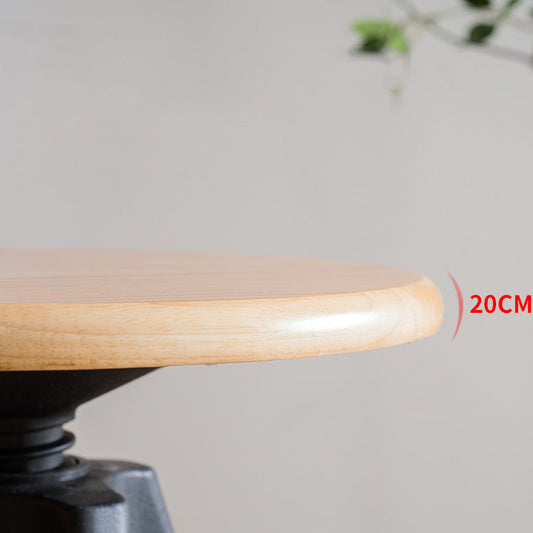 Adjustable Modern Counter Bar Stool Armless Wood Backless Bar Stool with Swivel Clearhalo 'Bar Furniture' 'Bar Stools' 'bar_stools' 'furn' 'furn_bar_stools' 'furniture_bar_stools' 'Kitchen & Dining Furniture' 'kitchen&dining_furn' 'kitchen' 'kitchen_furn' Furniture' 4380215