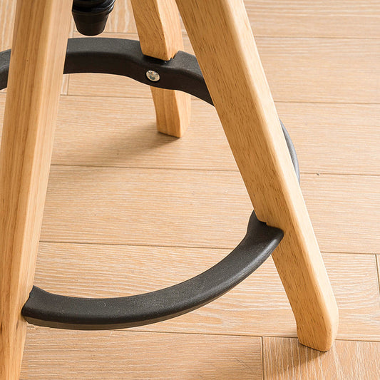 Adjustable Modern Counter Bar Stool Armless Wood Backless Bar Stool with Swivel Clearhalo 'Bar Furniture' 'Bar Stools' 'bar_stools' 'furn' 'furn_bar_stools' 'furniture_bar_stools' 'Kitchen & Dining Furniture' 'kitchen&dining_furn' 'kitchen' 'kitchen_furn' Furniture' 4380216